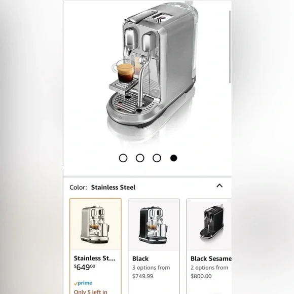 Breville Nespresso creatista plus - Picture 3 of 16